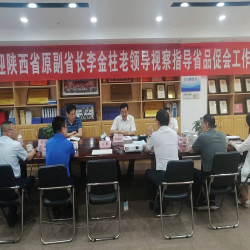 陕西省原副省长李金柱莅临陕西省企业品牌建设促进会调研指导